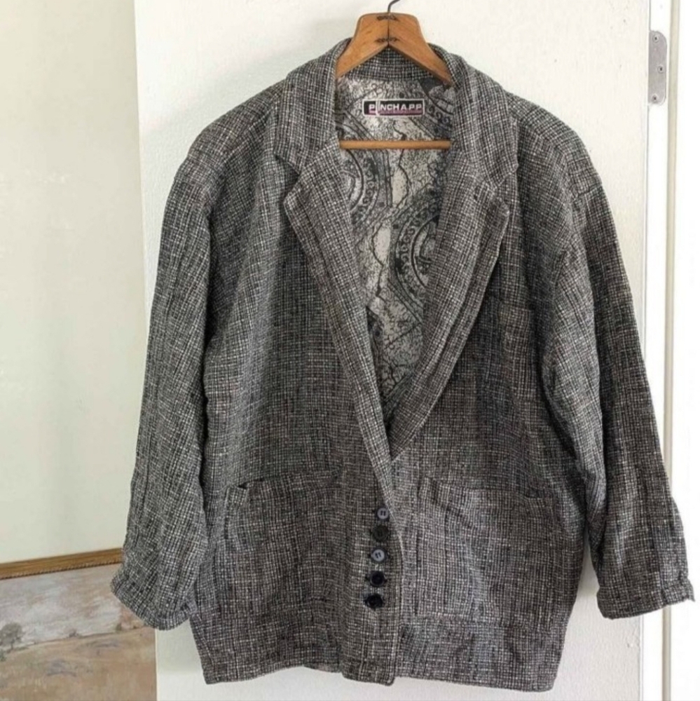 Vintage Herringbone Academia Jacket